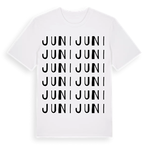 Juni ordlek t-shirt – ekologisk bomull t-shirt från Pinshirt