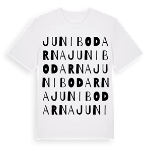 Junibodarna ordlek t-shirt – ekologisk bomull t-shirt från Pinshirt