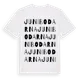 White t-shirt med Junibodarna ordlek t-shirt