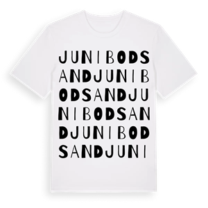 Junibodsand ordlek t-shirt – ekologisk bomull t-shirt från Pinshirt