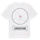 White t-shirt med Junibodsand t-shirt