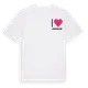 White t-shirt med Jag älskar Juniskär t-shirt litet tryck