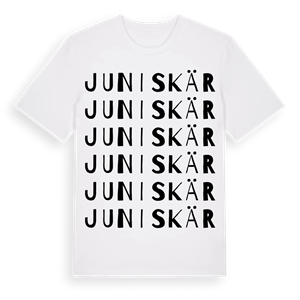 Juniskär ordlek t-shirt – ekologisk bomull t-shirt från Pinshirt