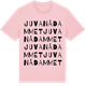 Pink Cotton t-shirt med Juvanådammet ordlek t-shirt