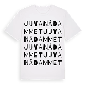 Juvanådammet ordlek t-shirt – ekologisk bomull t-shirt från Pinshirt