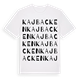 White t-shirt med Kajbacken ordlek t-shirt