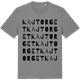 Mid Heather Gray t-shirt med Kajtorget ordlek t-shirt