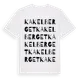 White t-shirt med Kakelberget ordlek t-shirt