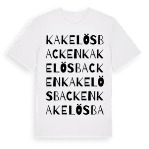 Kakelösbacken ordlek t-shirt – ekologisk bomull t-shirt från Pinshirt