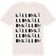 Vintage White t-shirt med Källom ordlek t-shirt