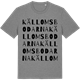 Mid Heather Gray t-shirt med Källomsbodarna ordlek t-shirt