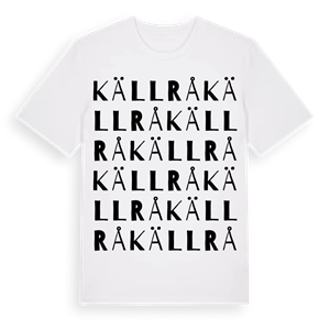 Källrå ordlek t-shirt – ekologisk bomull t-shirt från Pinshirt