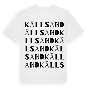 Källsand ordlek t-shirt – ekologisk bomull t-shirt från Pinshirt