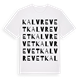 White t-shirt med Kalvrevet ordlek t-shirt