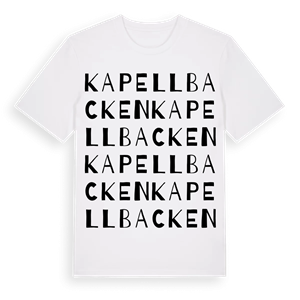 Kapellbacken ordlek t-shirt – ekologisk bomull t-shirt från Pinshirt