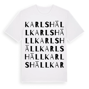Karlshäll ordlek t-shirt – ekologisk bomull t-shirt från Pinshirt