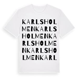 Karlsholmen ordlek t-shirt – ekologisk bomull t-shirt från Pinshirt