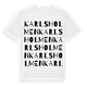 Karlsholmen ordlek t-shirt