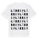 White t-shirt med Kärrby ordlek t-shirt