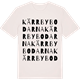 Vintage White t-shirt med Kärrbybodarna ordlek t-shirt
