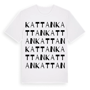 Kattan ordlek t-shirt – ekologisk bomull t-shirt från Pinshirt