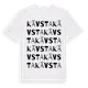 White t-shirt med Kävsta ordlek t-shirt