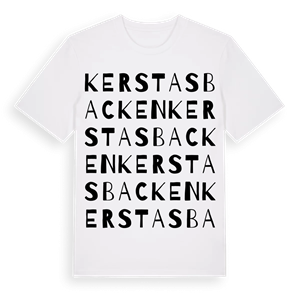 Kerstasbacken ordlek t-shirt – ekologisk bomull t-shirt från Pinshirt