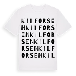 Kilforsen ordlek t-shirt – ekologisk bomull t-shirt från Pinshirt