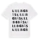 White t-shirt med Killingnäs ordlek t-shirt