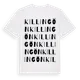 White t-shirt med Killingön ordlek t-shirt