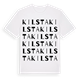 White t-shirt med Kilsta ordlek t-shirt