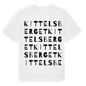 Kittelsberget ordlek t-shirt – ekologisk bomull t-shirt från Pinshirt