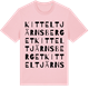 Pink Cotton t-shirt med Kitteltjärnsberget ordlek t-shirt