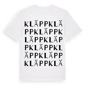 Kläpp ordlek t-shirt – ekologisk bomull t-shirt från Pinshirt