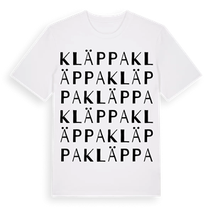 Kläppa ordlek t-shirt – ekologisk bomull t-shirt från Pinshirt