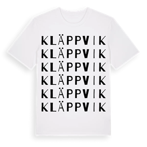 Kläppvik ordlek t-shirt – ekologisk bomull t-shirt från Pinshirt