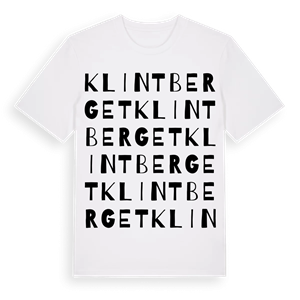 Klintberget ordlek t-shirt – ekologisk bomull t-shirt från Pinshirt