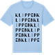 Blue Soul t-shirt med Klippen ordlek t-shirt