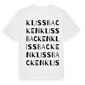 Klissbacken ordlek t-shirt – ekologisk bomull t-shirt från Pinshirt