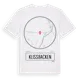 White t-shirt med Klissbacken t-shirt