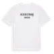 White t-shirt med Klockestrand i Sverige t-shirt