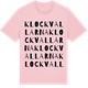 Pink Cotton t-shirt med Klockvallarna ordlek t-shirt