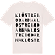Vintage White t-shirt med Klöstrebodarna ordlek t-shirt
