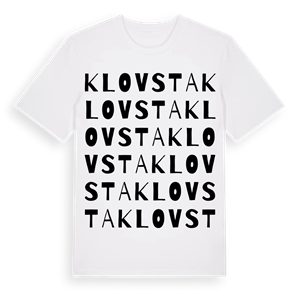 Klovsta ordlek t-shirt – ekologisk bomull t-shirt från Pinshirt