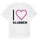 White t-shirt med Jag älskar Klubben t-shirt stort tryck