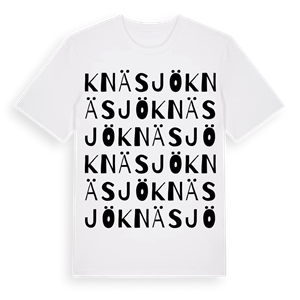 Knäsjö ordlek t-shirt – ekologisk bomull t-shirt från Pinshirt