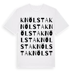 Knölsta ordlek t-shirt – ekologisk bomull t-shirt från Pinshirt