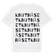 White t-shirt med Knutnäset ordlek t-shirt