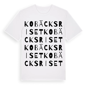 Kobäcksriset ordlek t-shirt – ekologisk bomull t-shirt från Pinshirt