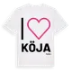 White t-shirt med Jag älskar Köja t-shirt stort tryck